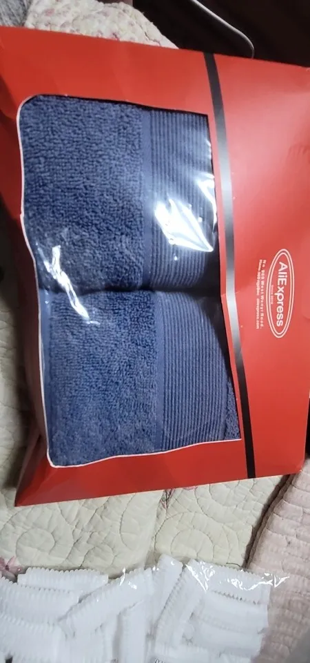 Ultra-Soft Cotton Face Towels - Quick-Dry & Non-Shedding Duo photo review