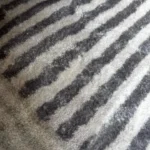 Soft Fluffy Bedside Mat – Minimalist Striped Serene Comfort photo review