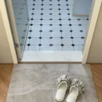 Bathroom Carpet Non-slip Strong Absorbent Floor Mats Home Decor Beige Stripes Bath Mat Toilet Entrance Area Rug Alfombra De Baño photo review