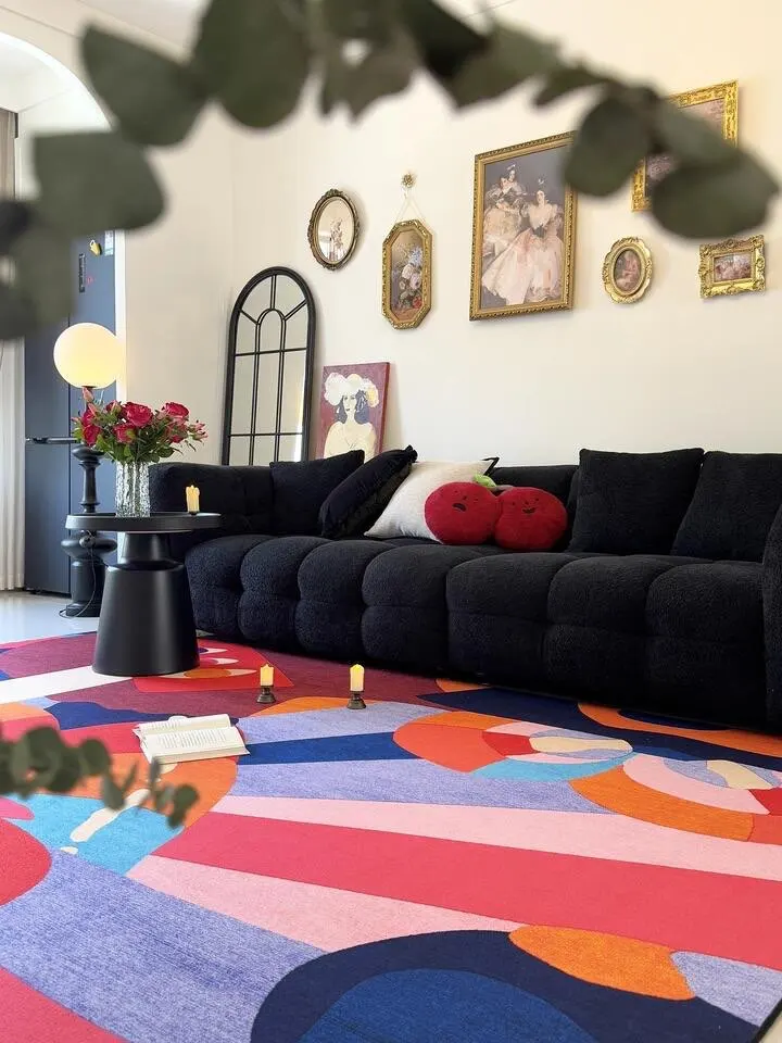 Fluffy Modern Polyester Rug: Custom, Non-Slip, Safe & Washable! photo review