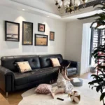 Light Luxury Striped Living Room Rug - Soft Washable Polyester photo review