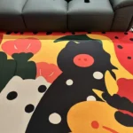 Fluffy Modern Polyester Rug: Custom, Non-Slip, Safe & Washable! photo review