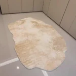 Modern Irregular Geometric Rug: Soft, Washable Living Room Style photo review