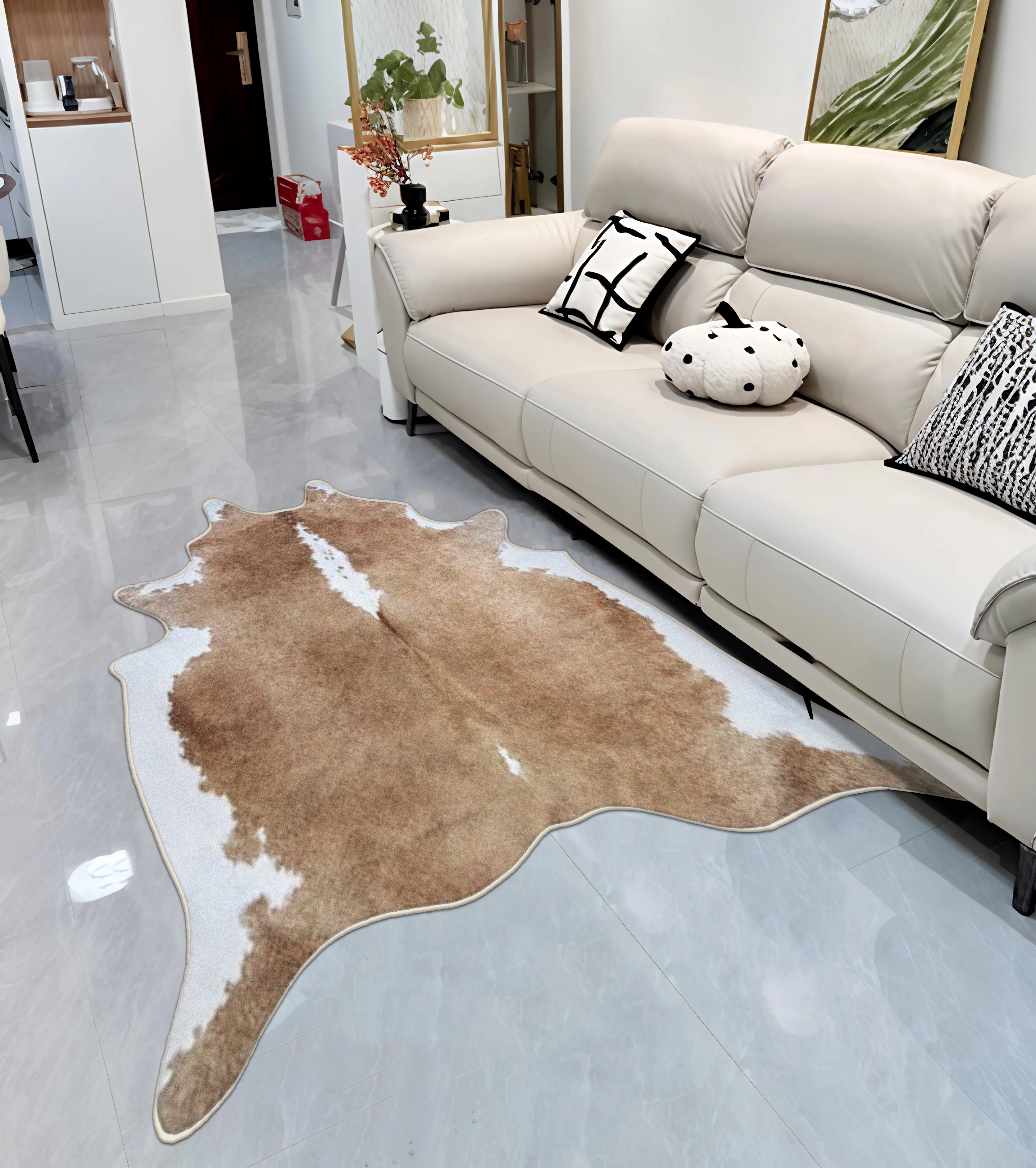 Chic 3 D Striped Luxury Rug: Washable, Anti-Slip Modern Style photo review