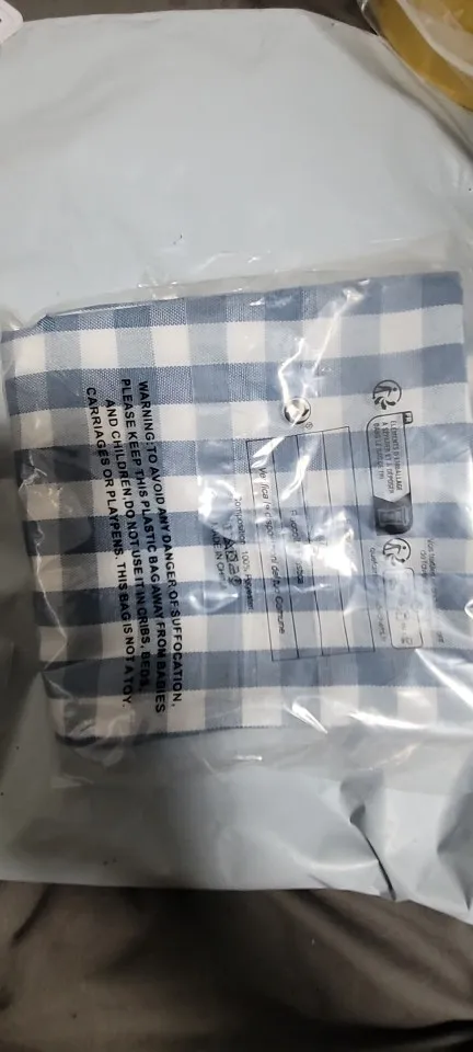 Charming Light Blue Plaid Pillow Cover for Cozy Home Decor photo review