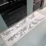 Elegant Floral PVC Kitchen Floor Mat - Waterproof & Customizable photo review