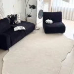 Light Luxury Striped Living Room Rug - Soft Washable Polyester photo review