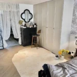 Light Luxury Striped Living Room Rug - Soft Washable Polyester photo review