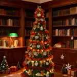 Foldable PVC Christmas Tree with Ribbons for Festive Decor - Image 2