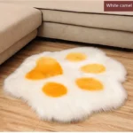 Cozy Bear Paw Artificial Wool Carpet - Anti-Slip Comfort for All Spaces - Image 3