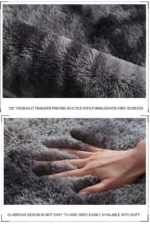 Plush carpet living room Decoration Children bedroom carpet Fluffy Mat for hallway Non-slip Hair Rugs Bedside designs room Mat - Image 2
