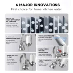 Stainless Steel Sink Faucet Filter Rust Bacteria Removal Washable Ceramic Tap Water Purifier Kitchen Water Purifier - Image 5