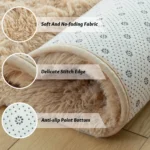 Soft Plush Rugs for Kids Bedroom Play Mat Home Decor Circular Fluffy Carpet for Baby Room Floor Rugs White Rug for Nursery Round - Image 6