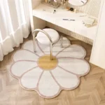 Nordic Fluffy Sun Flower Special Shape Plush Carpet Bedside Rugs Girl Bedroom Home Decor Children Room Floor Mats Soft Rug - Image 4