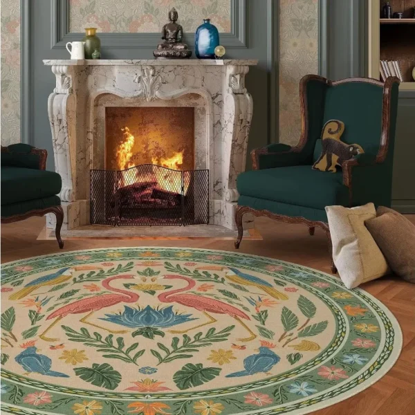 Cartoon Anti-Slip Polyester Rug for Home & Outdoor Use