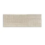 Soft Fluffy Bedside Mat – Minimalist Striped Serene Comfort - Image 3