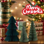 Eco-Friendly Honeycomb Christmas Tree Ornaments - 3 Pack - Image 4