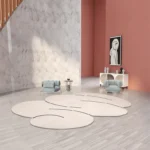 Elevate Your Space! Modern Geometric Oval Rug - Washable & Chic - Image 4