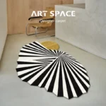 Elevate Your Space! Plush Nordic Geometric Washable Rug - Image 3