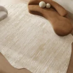 Modern Irregular Geometric Rug: Soft, Washable Living Room Style - Image 2