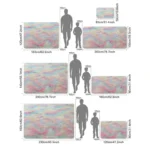 Cartoon Design Waterproof Anti-Slip Flannel Rug for Home - Image 5