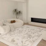 Customizable Beige Plush Rectangle Rug - Soft & Stylish Decor