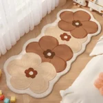 Flower Pattern Bedroom Decor Dopamine Carpet Thick Plush Carpets for Living Room Fluffy Soft Bedside Floor Mat Home Washable Rug - Image 4