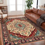 VIKAMA Bohemian crystal velvet Rugs, living room coffee table, sofa carpet, study, bedroom, waterproof and dirt resistant carpet - Image 5