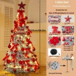 Luminous Foldable Christmas Tree - Customizable PVC Design - Image 3