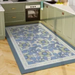 Rug for Kitchen Vinyl Carpet Pvc Waterproof Leather Floor Mat Large Pink Flower Floral Pastoral Style Home Decoration Rugs - Image 4