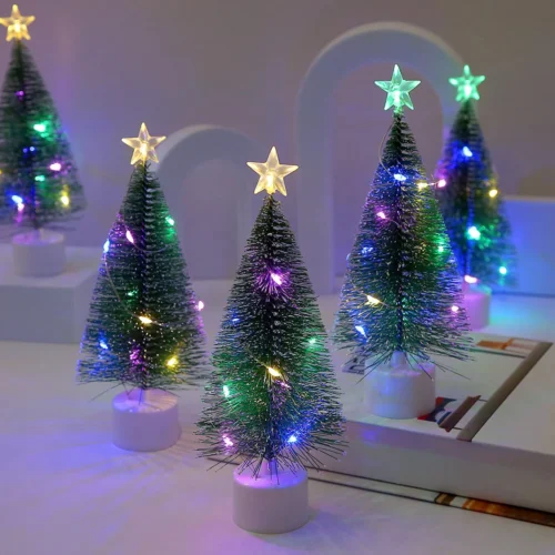 Colorful Glowing Pine Needle Christmas Tree Decor