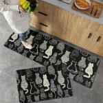 VIKAMA Cartoon Soft Flannel Rug - Non-Slip & Easy Care