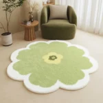 VIKAMA Autumn/Winter Warmth Floral Living Room Carpet Bedroom Side Rug Vanity Table Computer Chair Home Decoration