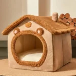 Cozy Cartoon House Bed for Dogs - Removable Cover Comfort - Image 5