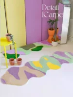 Modern Geometric Acrylic Runner: Soft, Washable, Non-Slip Mat - Image 2