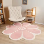 Nordic Fluffy Sun Flower Special Shape Plush Carpet Bedside Rugs Girl Bedroom Home Decor Children Room Floor Mats Soft Rug - Image 5