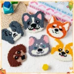 Beginner-Friendly Punch Needle Kit for DIY Coaster Crafts - Image 3