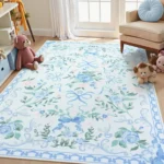 Living Room Carpet Bedroom Bedside Sofa Floor Mat Washable Bow Area Mats Big Area Carpets Floral Style Home Decoration Rug - Image 3