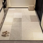 Custom Modern Geometric Rug: Non-Slip, Water-Block, Easy Care