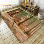 Customizable Waterproof Animal Print Floor Mat for Home & Travel - Image 2