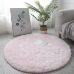 Ultra Soft Plush Round Rug Mat - Fluffy White Carpet for Living Room, Home Decor and Bedroomr, Bedroom and Kids Room - Image 3