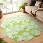 Anti-Slip Flower Irregular Tufted Carpets for Living Room Soft Fluffy Tufted Doormat Sofa Area Rugs Foot Pad - Image 6