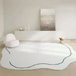 VIKAMA Soft Cashmere Feel Rug - Washable & Anti-Slip Comfort - Image 3