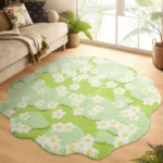 Floral Anti-Slip Floor Mat for Home & Hotel Comfort