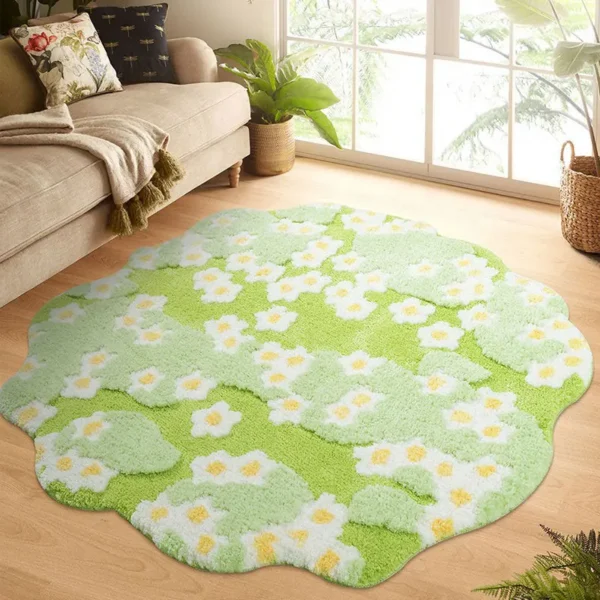 Floral Anti-Slip Floor Mat for Home & Hotel Comfort