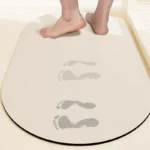 Bathroom Carpet Non-slip Strong Absorbent Floor Mats Home Decor Beige Stripes Bath Mat Toilet Entrance Area Rug Alfombra De Baño - Image 4