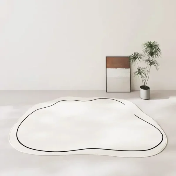 VIKAMA Soft Cashmere Feel Rug - Washable & Anti-Slip Comfort