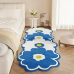 Stylish Irregular Geometric Rug - Cozy Polyester & Non-Slip! - Image 4