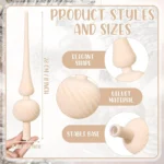 Elegant Velvet Christmas Tree Topper - Retro Ball Design - Image 5