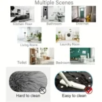 Rainbow Kids Rug,Heart Rainbow Kids Rug Washable Soft Carpet Non-Slip Girl's Room Floor Mat Nursery Playmat,Area Rug - Image 4